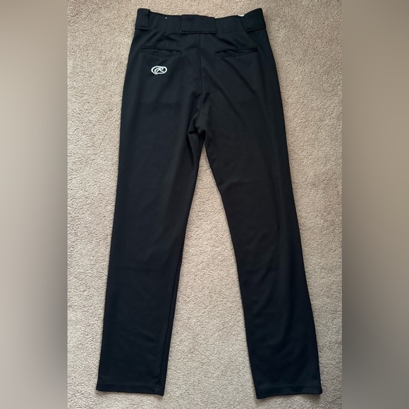 Rawlings Men's Flare Semi Relaxed Fit Baseball Pant Size Medium Black Sporty - Picture 8 of 8